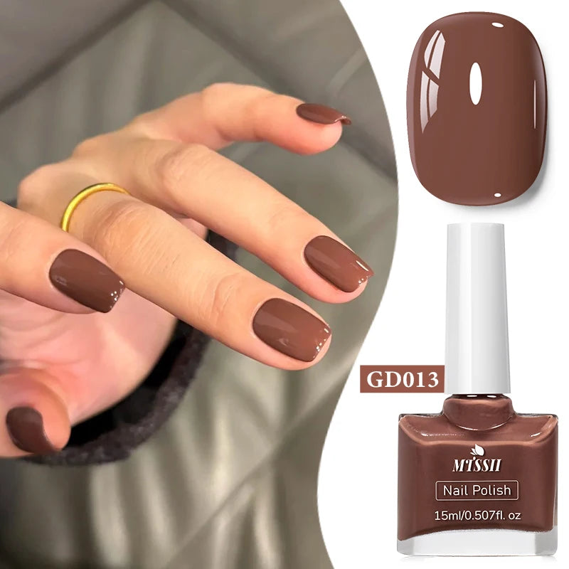 15ml Water-Based Nail Polish 40 Colors Long Lasting Quick Drying No Need of Lamp to Cure Nail Supplies Vernis for Nails Manicure