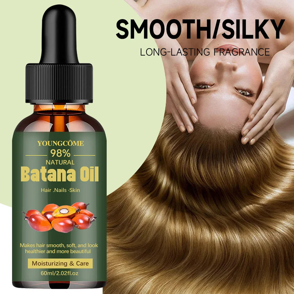 Huile de batana naturelle pour la croissance des cheveux. Huile de batana pure. Apporte brillance et force aux cheveux. Pour femmes. Prévient la chute des cheveux. Élimine les pointes fourchues. 1/3 pièces.
