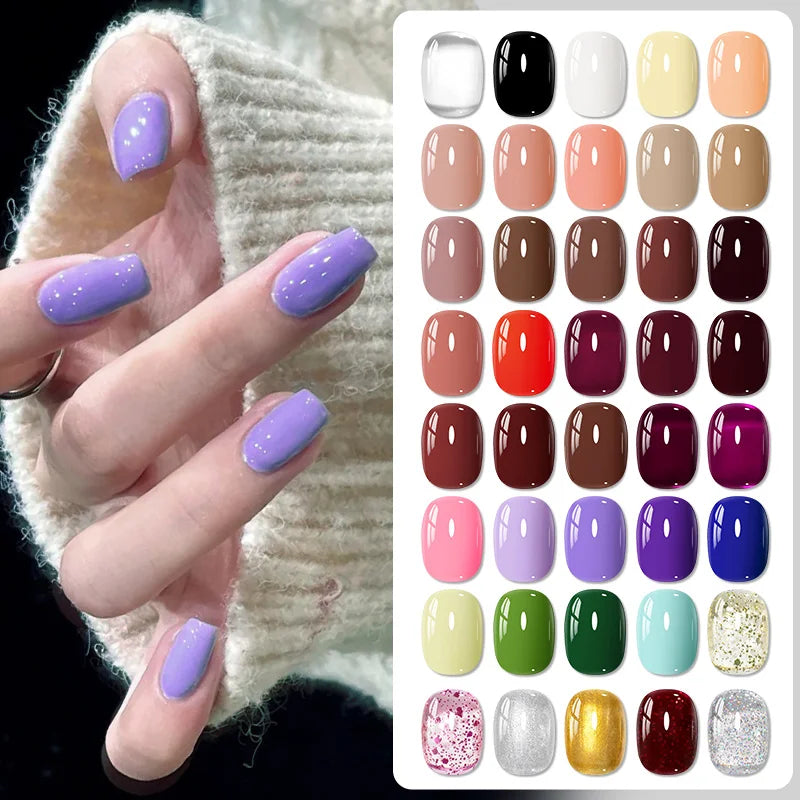 15ml Water-Based Nail Polish 40 Colors Long Lasting Quick Drying No Need of Lamp to Cure Nail Supplies Vernis for Nails Manicure