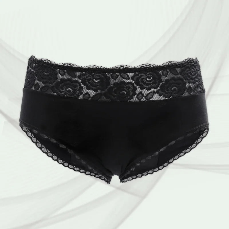 Culottes menstruelles respirantes, 4 couches, anti-fuites, en fibre de bambou, pour flux abondant, absorption rapide.