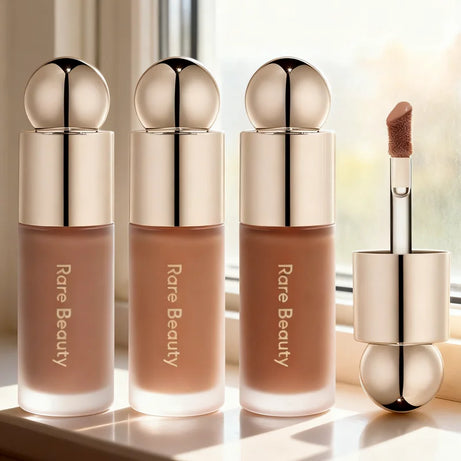 Rare Beauty Poudre Bronzante Liquide Contour Visage 3D Teinte Lissante Effet Miroir Longue Tenue Ombre à Nez Naturelle Waterproof Maquillage Illuminant