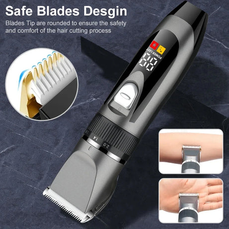 Tondeuse pour chien, tondeuse à poils pour le toilettage (animaux de compagnie/chats/chiens/lapins), kit de tondeuse et rasoir PetsFader