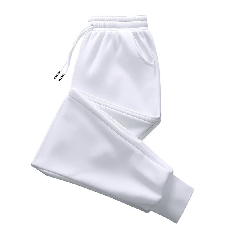 Pantalon long unisexe sans imprimé pour femme, pantalon de survêtement ample et décontracté pour le jogging et les activités de plein air, avec cordon de serrage, idéal au quotidien.