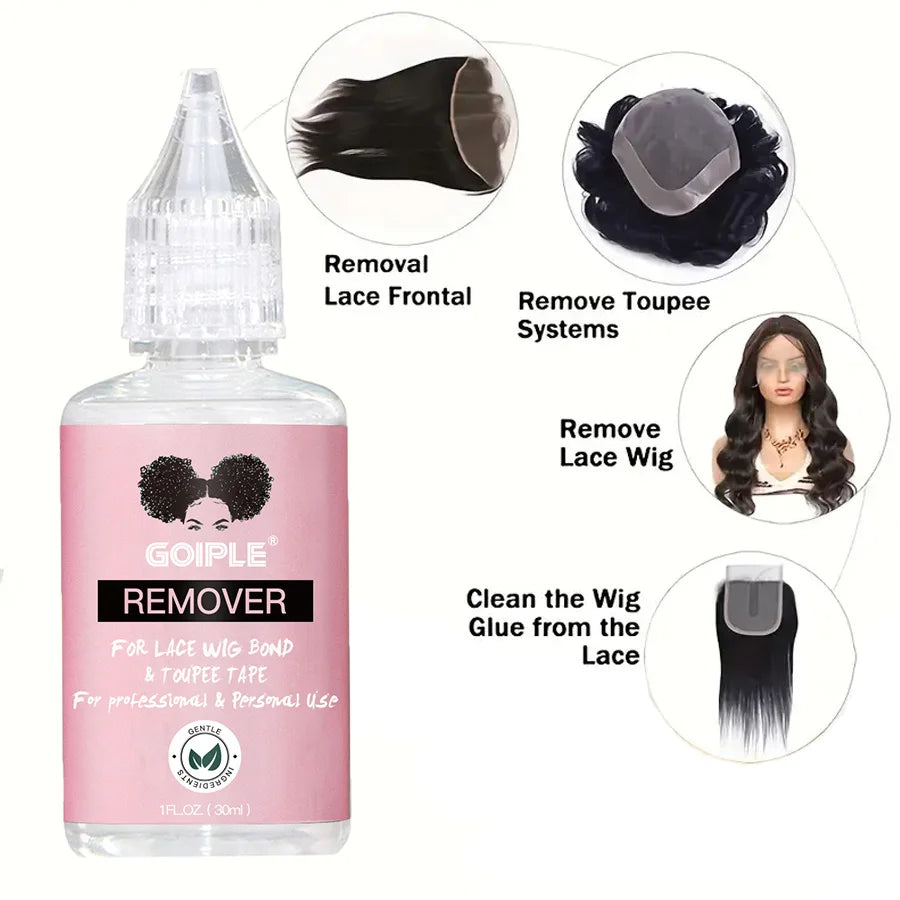 Spray fondant à séchage rapide, imperméable et puissant, dissolvant pour colle à perruque, cire lissante en bâtonnet, gel ou outil pour contrôler les frisottis et la ligne des cheveux.
