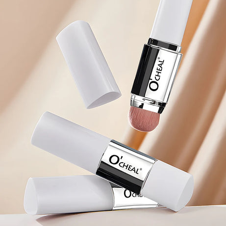 Fond de teint stick thermosensible O'CHEAL, couvrance du visage, imperfections et pores, double embout, fini mat.