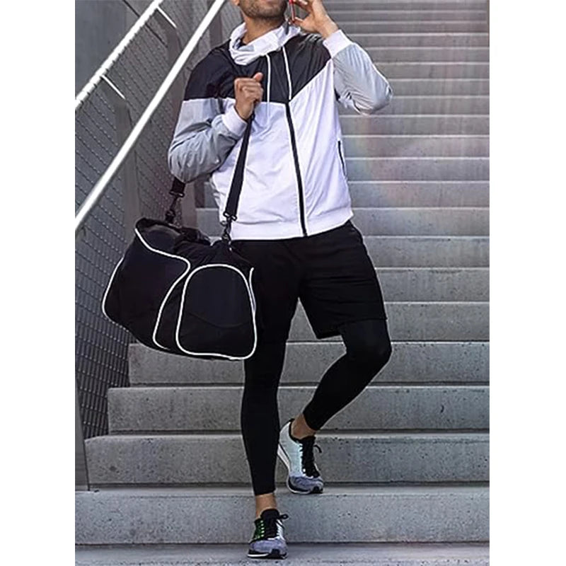Pantalon de sport 2 en 1 pour homme, survêtement d'entraînement athlétique, pantalon de jogging, pantalon de fitness et de course à pied pour homme