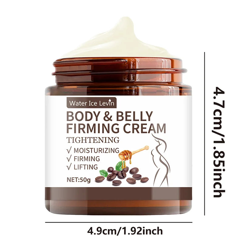 Crème raffermissante ventre plat - 60 g, extraits de plantes, hydratation intense, sans alcool, convient à tous les types de peau, sans épices, améliore l'élasticité de la peau.