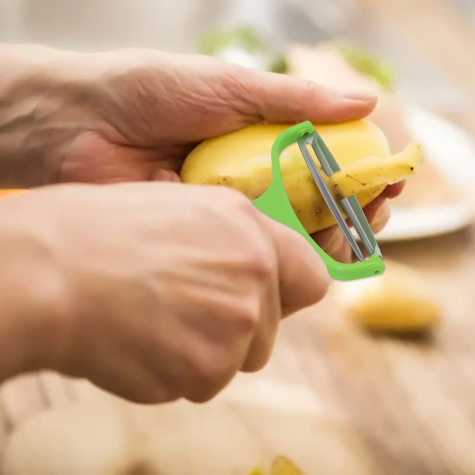 Éplucheur à légumes et fruits, râpe à chou en acier inoxydable, trancheuse à salade et pommes de terre, accessoires de cuisine, ustensiles de cuisson, large ouverture