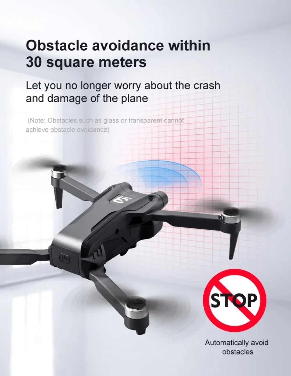 Drone Original Z908 Pro /MAX 8K ESC Professionnel 4K avec localisation par flux optique et évitement d'obstacles sur 3 côtés - Quadricoptère jouet