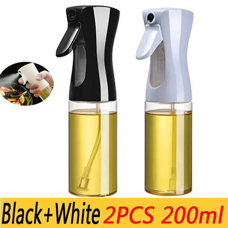 Flacon pulvérisateur d'huile de 200/300/500 ml pour barbecue et cuisson à l'huile d'olive, flacon en plastique, flacon vide pour vinaigre ou pinceau à huile