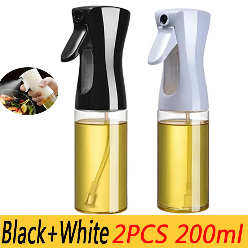 Flacon pulvérisateur d'huile de 200/300/500 ml pour barbecue et cuisson à l'huile d'olive, flacon en plastique, flacon vide pour vinaigre ou pinceau à huile