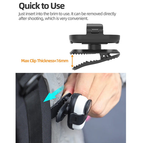 Support de fixation pour sac à dos avec clip de suspension rotatif à 360° pour caméra sportive Insta360 Go 3S/Go 3. Accessoires pour caméra Insta360 Go 3S.