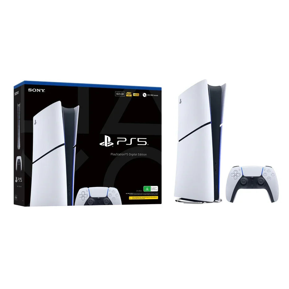 Console numérique Sony PlayStation 5 Slim (825 Go) version européenne - Modèle Slim - SSD ultra-rapide - Ray Tracing - Jeux vidéo 4K - PS5 Slim