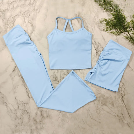 Ensemble de yoga 2 pièces pour femme, survêtement de sport, tenue de Pilates et fitness, soutien-gorge push-up et legging.