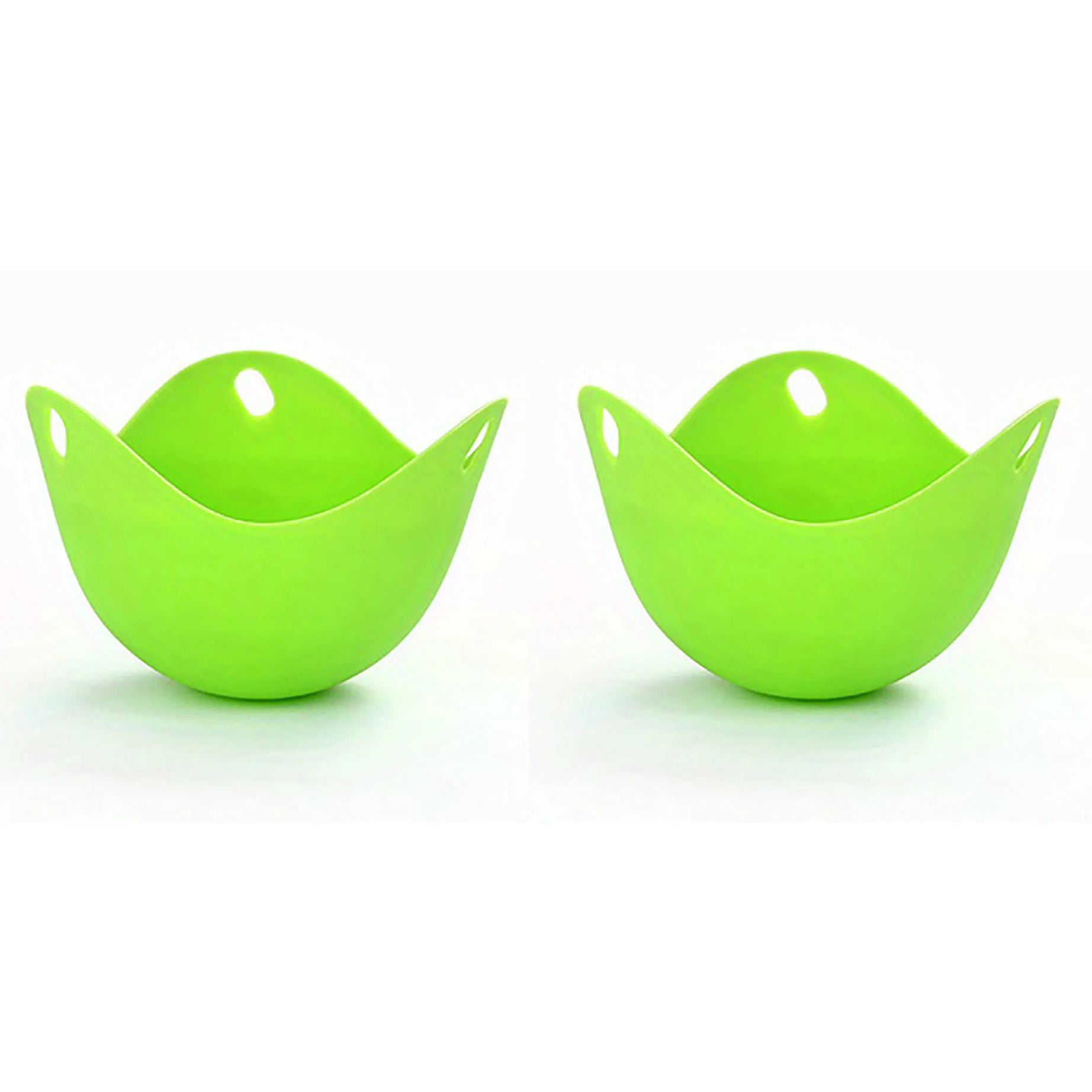 Moule à œufs pochés en silicone, compatible avec le micro-ondes, la friteuse à air et la cuisson sur la cuisinière.