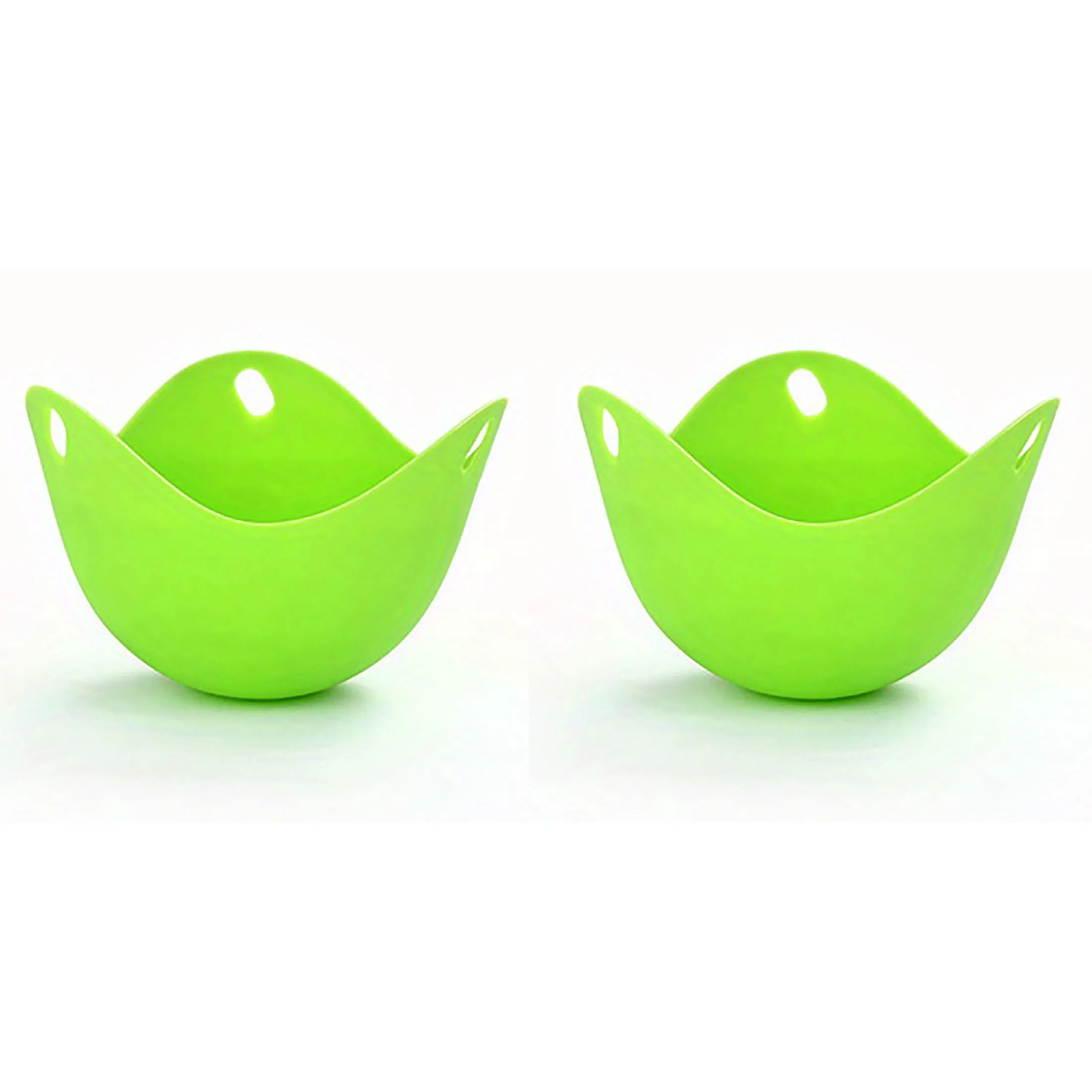 Moule à œufs pochés en silicone, compatible avec le micro-ondes, la friteuse à air et la cuisson sur la cuisinière.