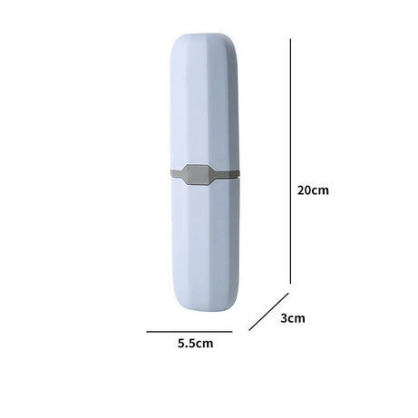 Étui de rangement portable pour brosse à dents et dentifrice, idéal pour les voyages et le camping. Protège votre brosse à dents et votre dentifrice de la saleté et des dommages.