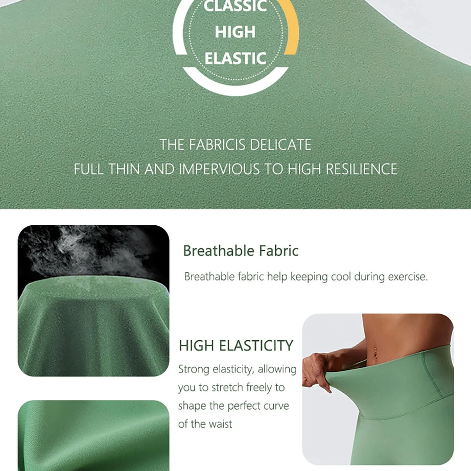 Leggings taille haute Hearuisavy en tissu ultra doux, séchage rapide, parfaits pour la gym, le yoga et la course à pied. Effet push-up.
