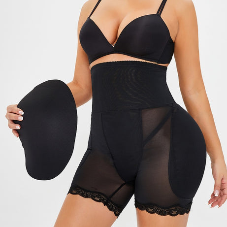 Braguitas de mujer que realzan las caderas y los glúteos, ropa interior sin costuras, shorts tipo bóxer, fajas moldeadoras, bragas de control con relleno grande.