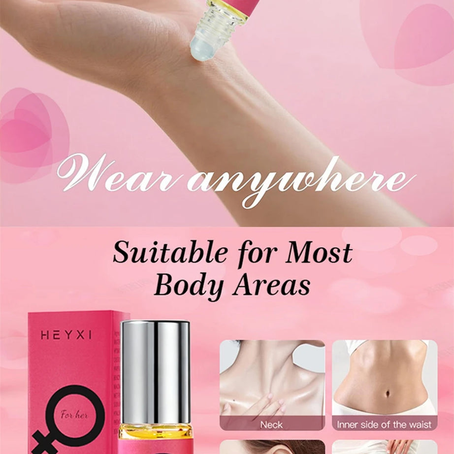 Parfum à bille Rose Red pour femme, longue tenue, floral, frais et naturel, idéal pour un rendez-vous ou comme cadeau de Noël.