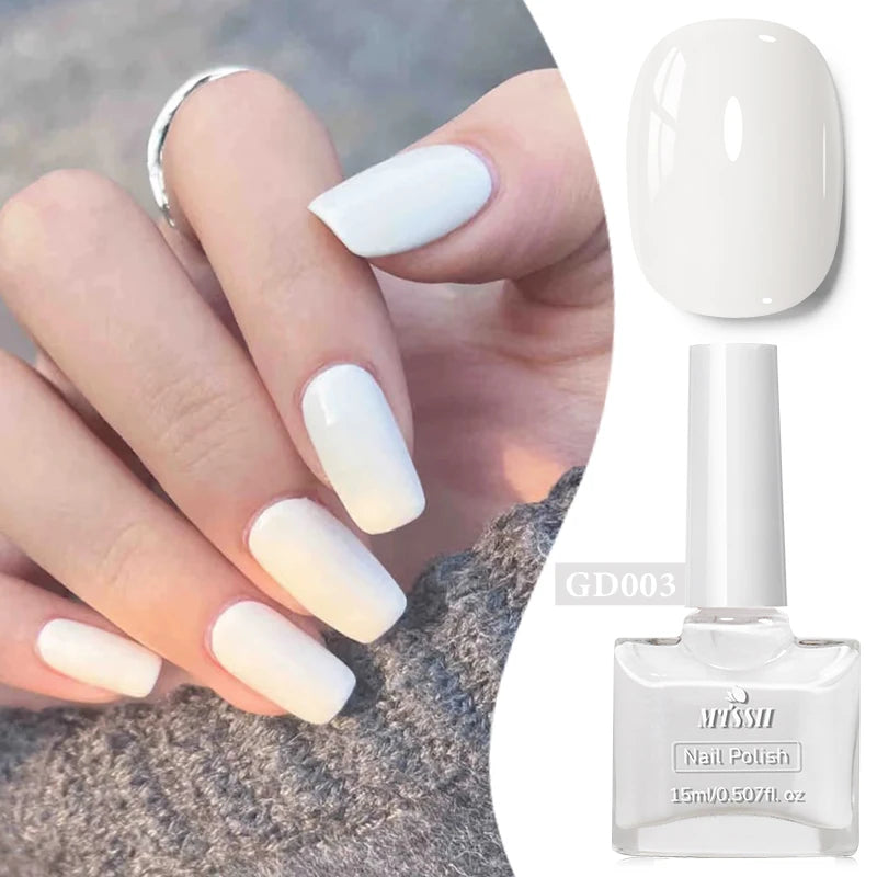 15ml Water-Based Nail Polish 40 Colors Long Lasting Quick Drying No Need of Lamp to Cure Nail Supplies Vernis for Nails Manicure