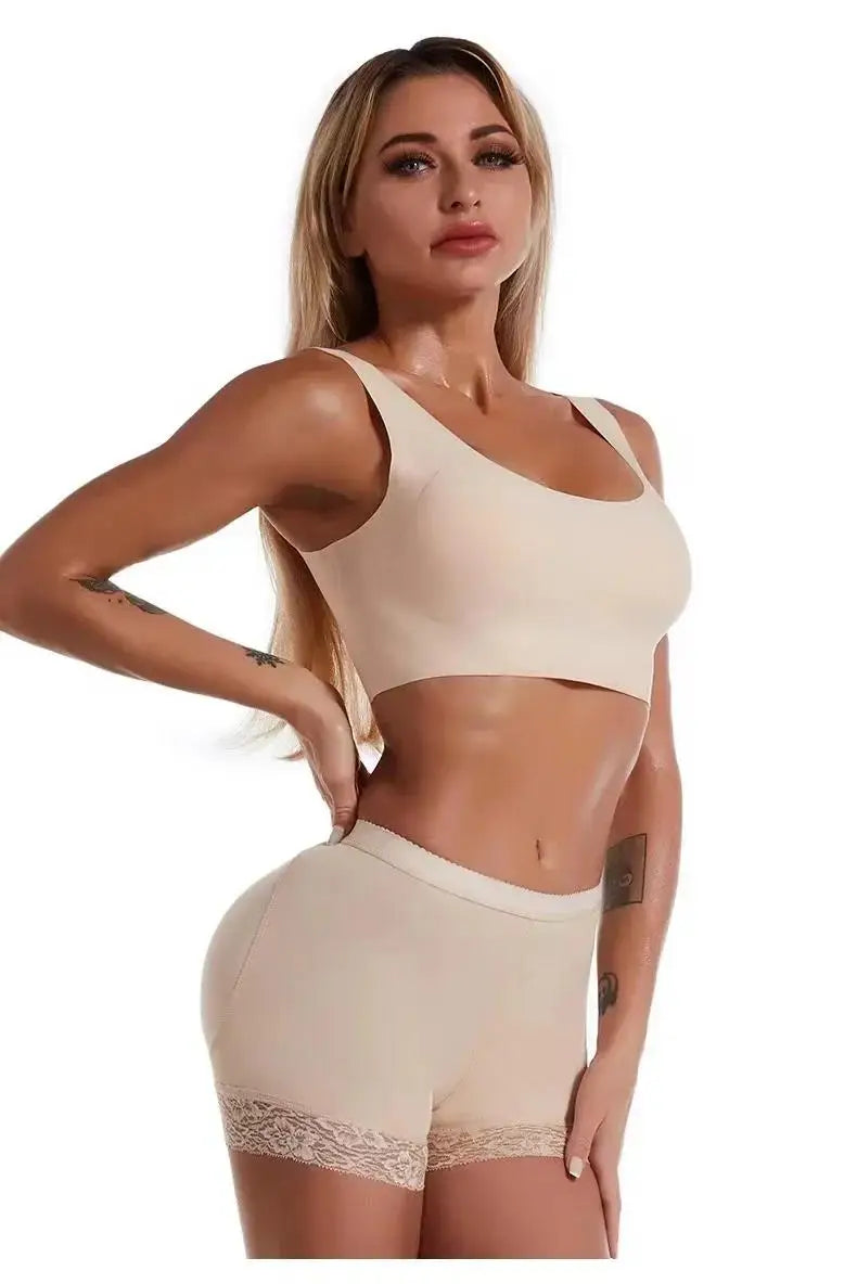 Culotte push-up femme 2025, effet fesses rebondies, rembourrée, taille haute, ventre plat, effet ventre plat.