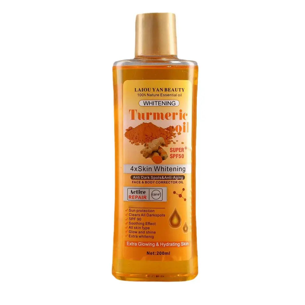 Huile essentielle de curcuma et de gingembre (200 ml) - Soin hydratant intense - Sérum visage nourrissant et lissant