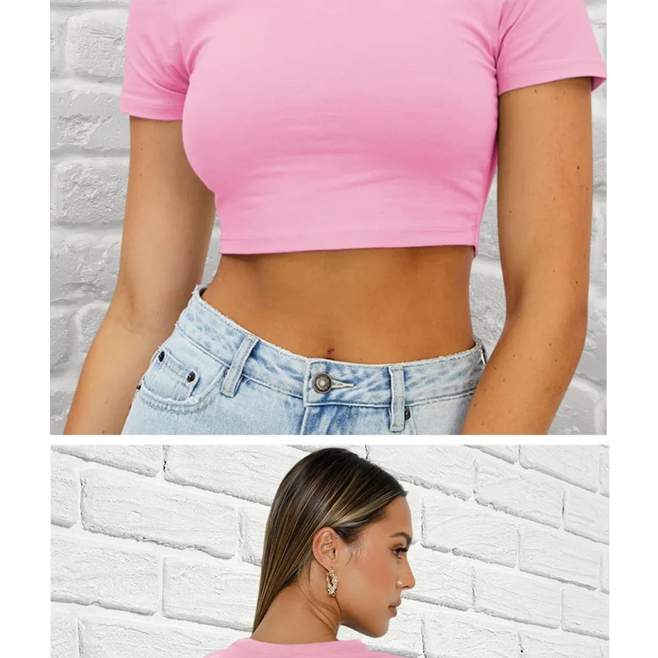 T-shirt imprimé Hawkins 1983 Tiger School pour femmes, coupe courte et confortable, col rond, manches courtes, style hip-hop.