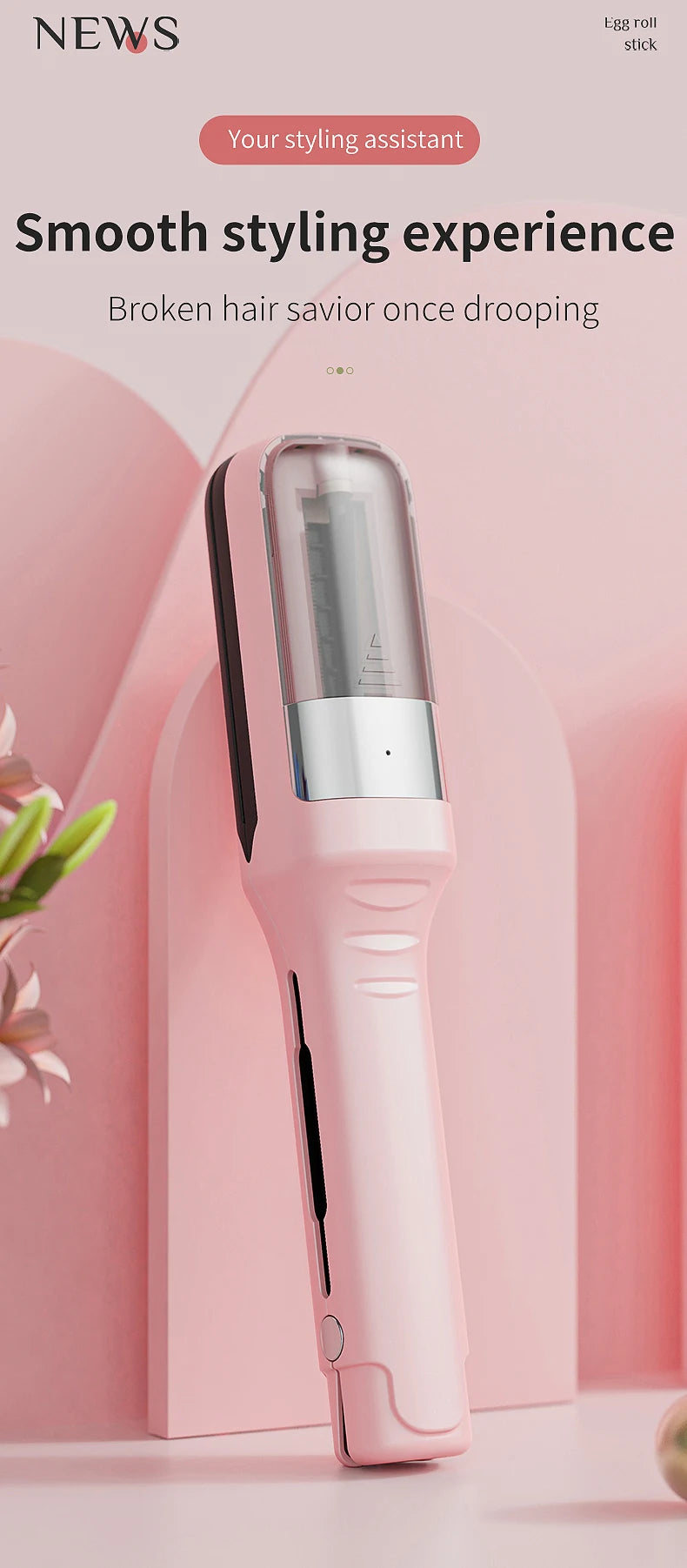 Coupe-pointes automatique professionnelle sans fil pour femmes, idéale pour les cheveux secs, abîmés et cassants.
