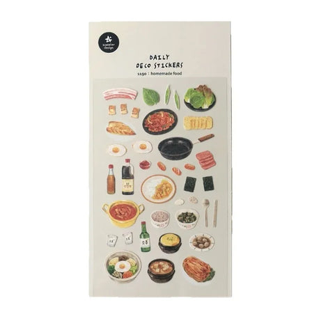 Autocollants Suatelier Foods, scrapbooking esthétique, jolis stickers pour carnets de voyage, décorations coréennes, agendas et fournitures de loisirs créatifs.