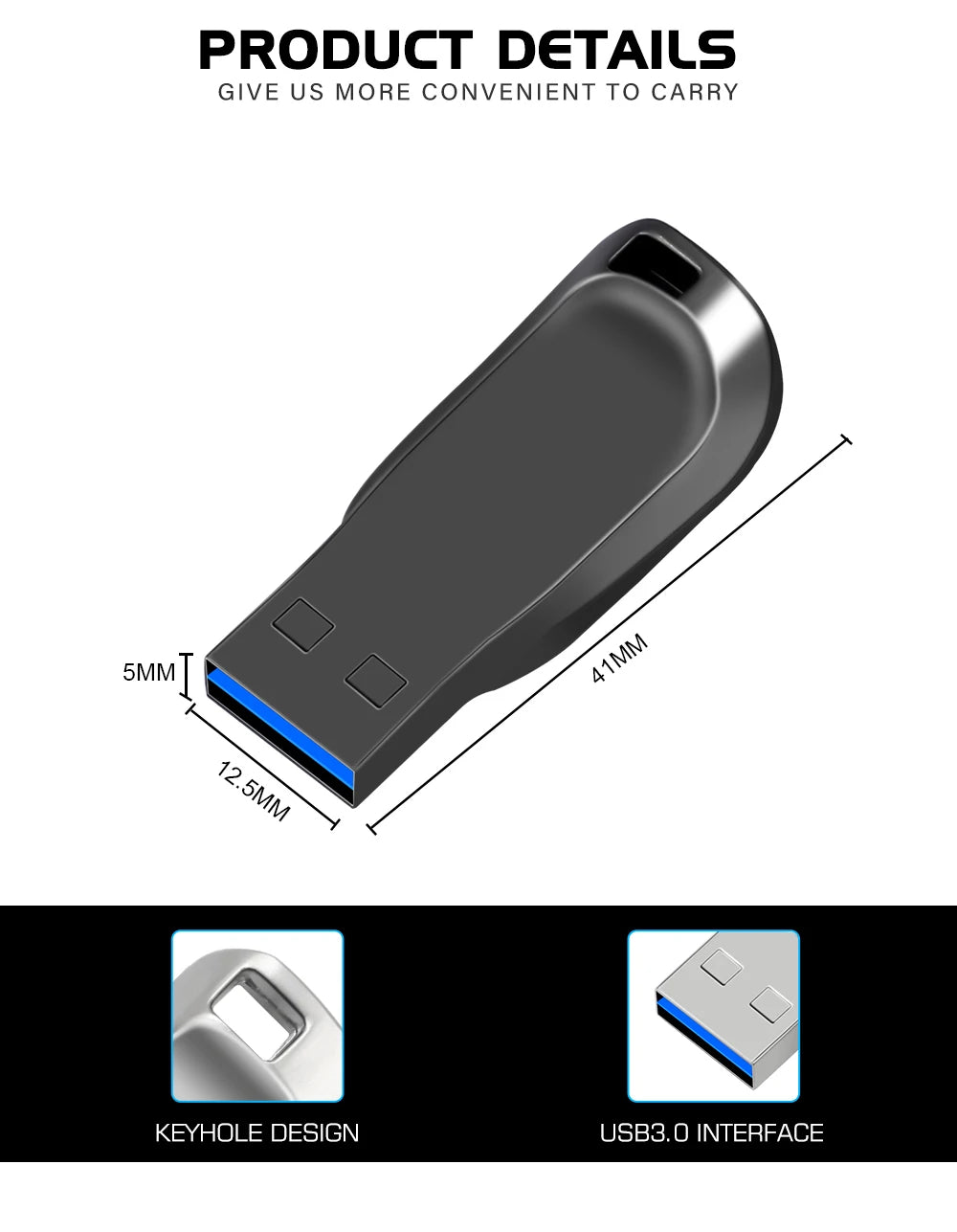 Clé USB 128 Go, 64 Go, 32 Go, 16 Go, Wi-Fi 3.0 haute vitesse