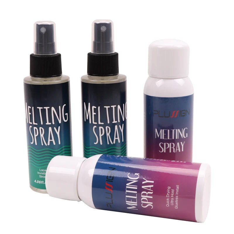 Spray de fusion de dentelle 120 ml, colle en spray pour perruques en dentelle, finition invisible et résistante.