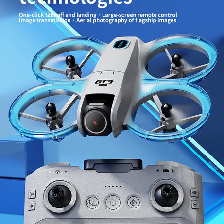 Drone GT3 MAX 2025 - 8K HD 4,3" - Télécommande - Mode sans tête - Hélicoptère - Flip 360° - Quadricoptère - Jouet - Mini drone - Cadeau pour enfant