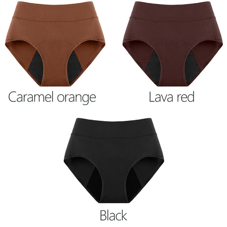 Culottes menstruelles 3 couches absorbantes pour incontinence physiologique, respirantes et imperméables, sous-vêtements menstruels pour femmes.