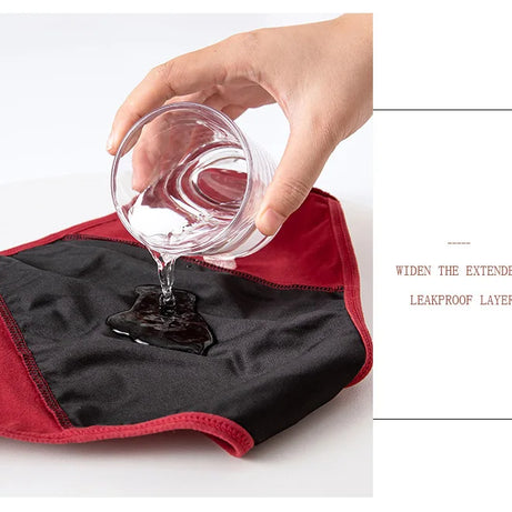 Lot de 3 culottes menstruelles pour femmes, anti-fuites, en coton, absorbantes, physiologiques, pour les règles.