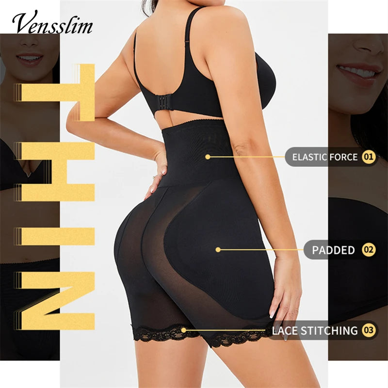 Braguitas de mujer que realzan las caderas y los glúteos, ropa interior sin costuras, shorts tipo bóxer, fajas moldeadoras, bragas de control con relleno grande.