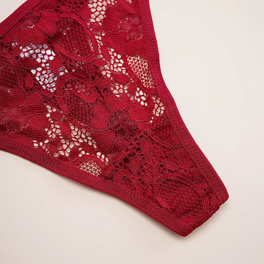 String sexy en dentelle semi-transparente, ultra-fin, taille basse, dos en T, 1 pièce, pour femme, tailles XS à XL.