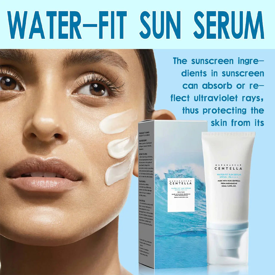 Crème solaire visage originale 50+ à la centella, protectrice UV, éclaircissante et hydratante, soin du corps coréen