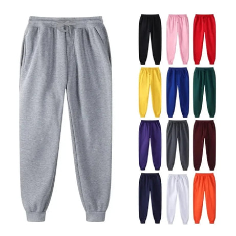 Pantalon de survêtement unisexe automne-hiver pour le fitness, le jogging et la course à pied, confortable et décontracté, style streetwear, pour hommes et femmes.