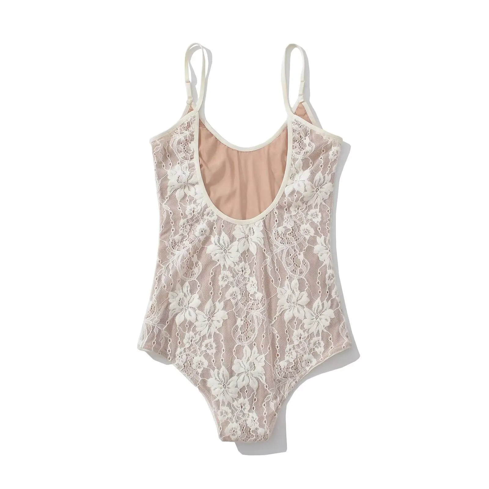 Body sexy transparente de encaje con forro, sin espalda, con tirantes finos, mono corto ajustado para mujer, monos ajustados, enterizos.