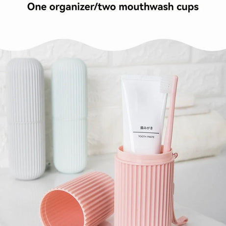 Étui de rangement portable pour brosse à dents et dentifrice, idéal pour les voyages et le camping. Protège votre brosse à dents et votre dentifrice de la saleté et des dommages.
