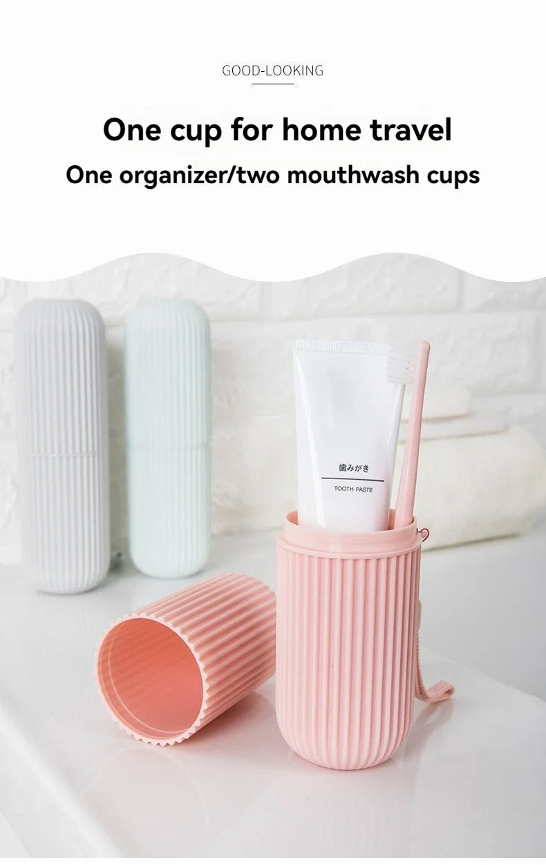 Étui de rangement portable pour brosse à dents et dentifrice, idéal pour les voyages et le camping. Protège votre brosse à dents et votre dentifrice de la saleté et des dommages.