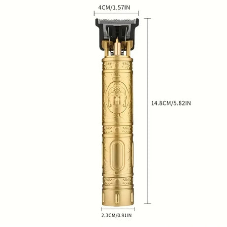 Tondeuse à cheveux professionnelle, machine de coupe de cheveux de barbier rechargeable, tondeuse en métal pour hommes