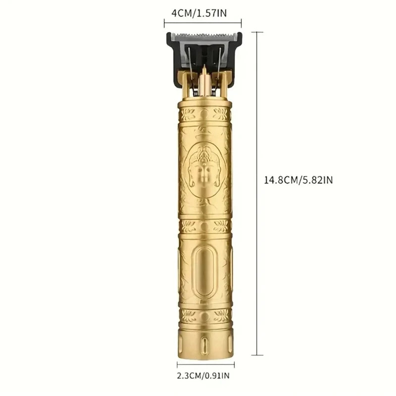 Tondeuse à cheveux professionnelle, machine de coupe de cheveux de barbier rechargeable, tondeuse en métal pour hommes