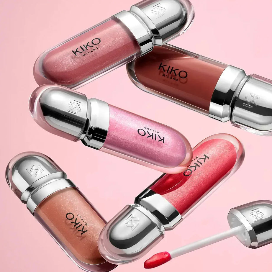 Kiko 3D Hydra LipGloss Blush waterproof longue tenue Maquillage scintillant Gloss à lèvres Brun Rose Mauve nacré