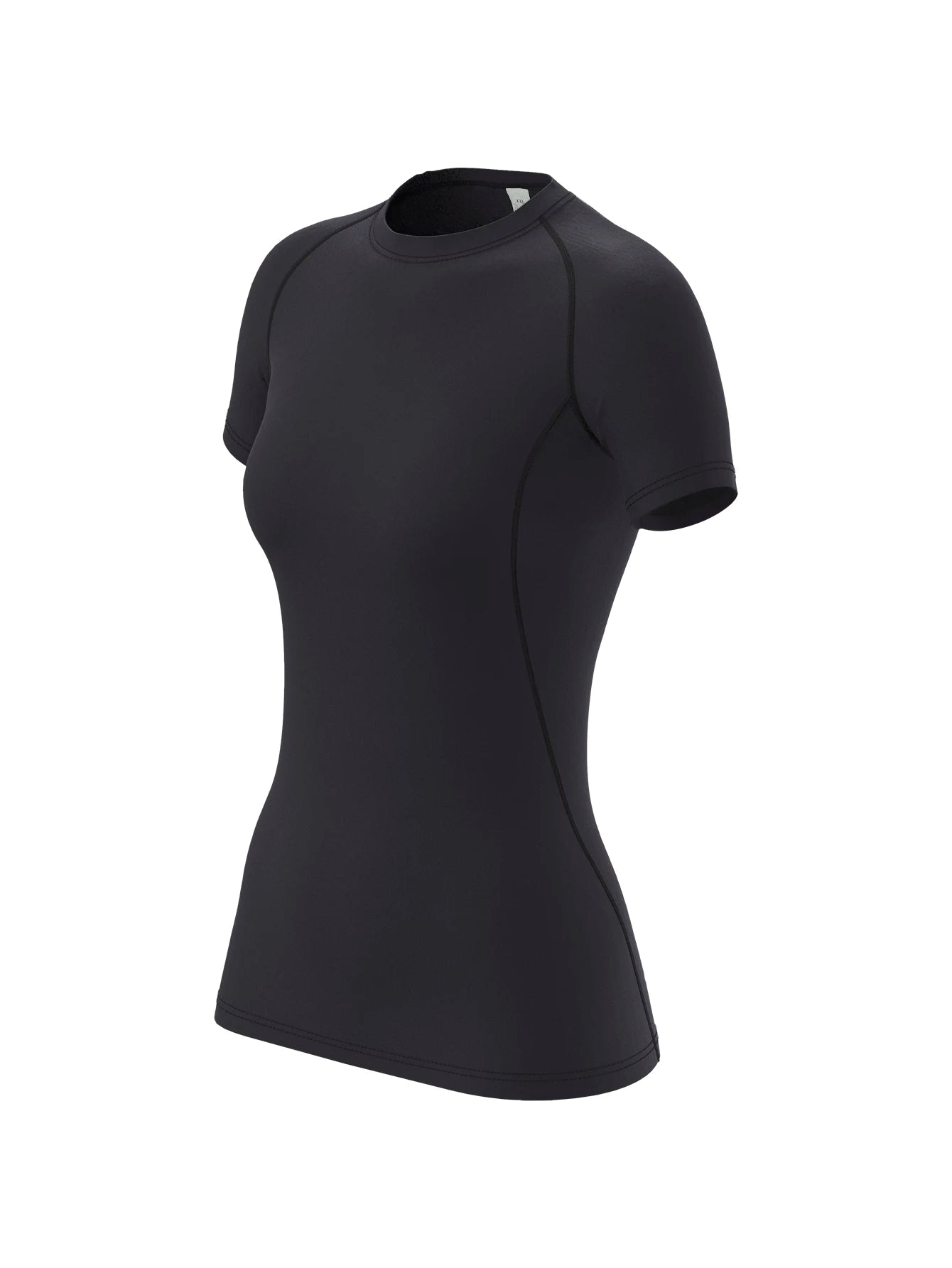 T-shirt de compression pour femme, manches courtes, idéal pour le sport, le yoga et la course à pied, parfait pour l'été et la salle de sport. Ce t-shirt extensible à séchage rapide est idéal pour les séances d'entraînement.