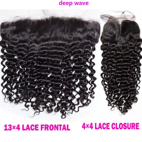 Lace Frontale transparente HD 12A en dentelle 13x4, effet ondulé, fermeture 4x4, cheveux humains brésiliens, effet bouclé crépu et lisse.