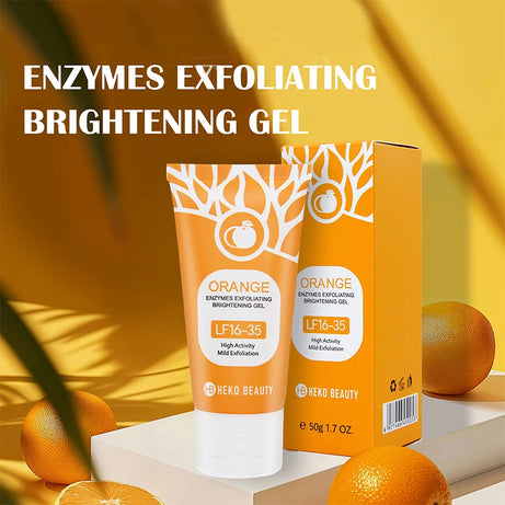 Gel exfoliant à l'orange 50 g, exfoliant, élimine les cellules mortes, nettoie en profondeur, longue durée, hydrate, purifie les pores, convient pour le corps entier