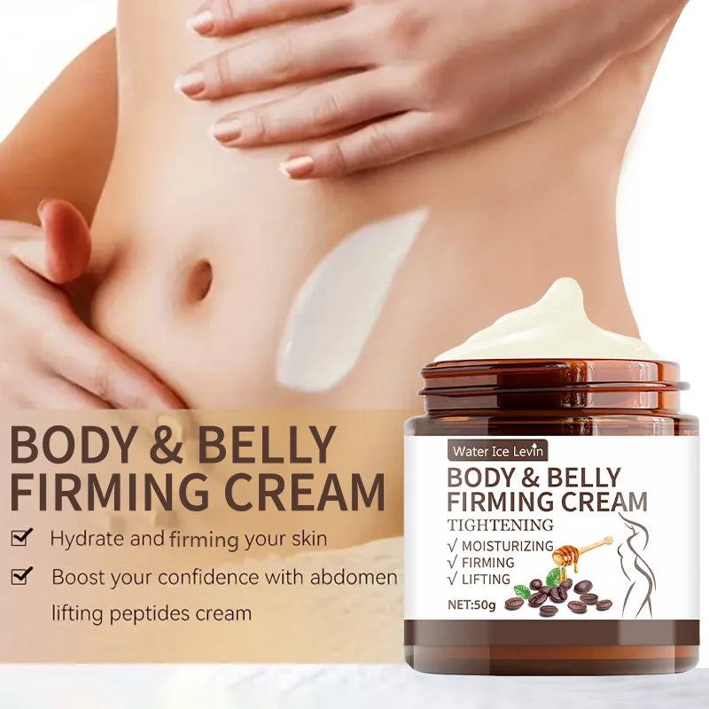 Crème raffermissante ventre plat - 60 g, extraits de plantes, hydratation intense, sans alcool, convient à tous les types de peau, sans épices, améliore l'élasticité de la peau.