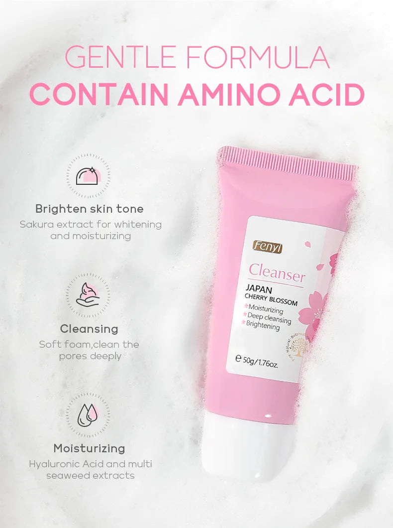 Nettoyant visage à la vitamine C, nettoyant en profondeur, hydratant, éliminateur de points noirs, soin du visage, mousse nettoyante, soin de la peau